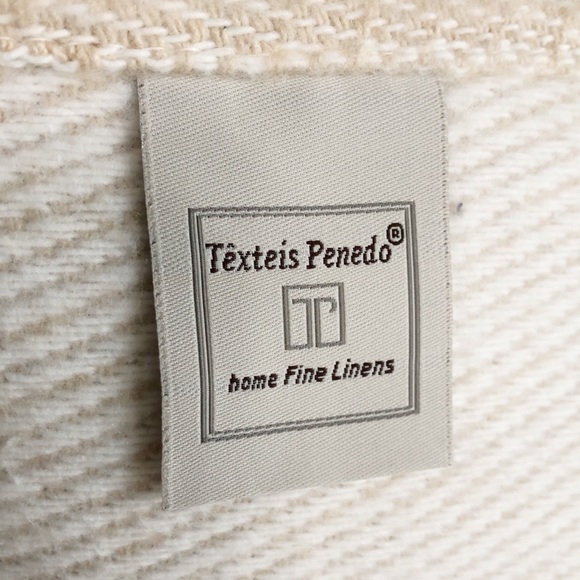 Texteis Penedo Fine Linen Bohemian Throw Blanket - Picture 7 of 8